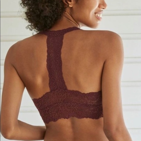Women's T-Back Bralette/ by Auden/ NWOT/ BURGUNDY - Picture 2 of 11